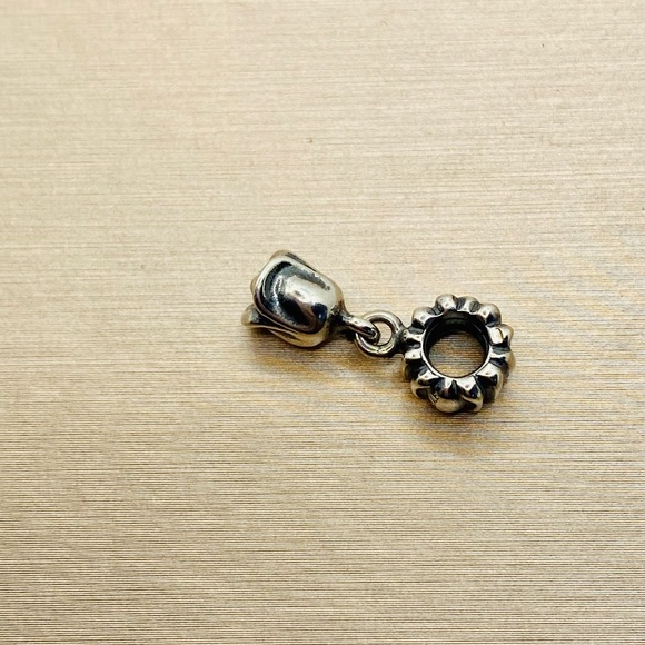 EUC Pandora 790230 Sterling Silver Tulip Flower Dangle Charm - Picture 6 of 8